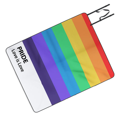 Emanuela Carratoni Pride Rainbow Flag Picnic Blanket