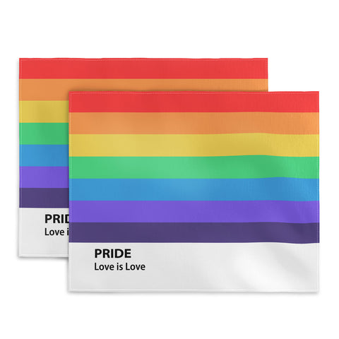 Emanuela Carratoni Pride Rainbow Flag Placemat