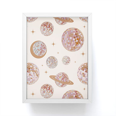 Emanuela Carratoni Space Disco Balls Framed Mini Art Print