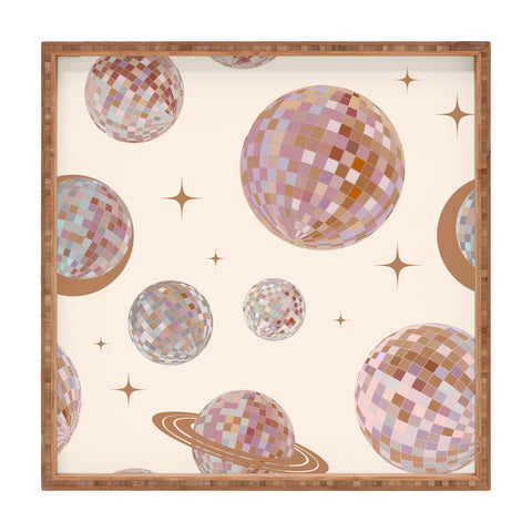 Emanuela Carratoni Space Disco Balls Square Tray