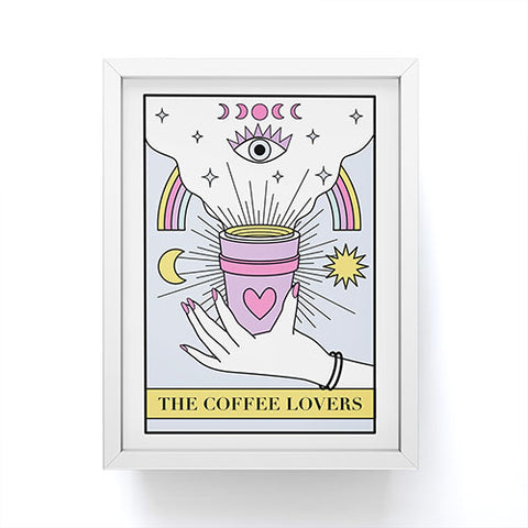 Emanuela Carratoni The Coffee Lovers Tarot Framed Mini Art Print