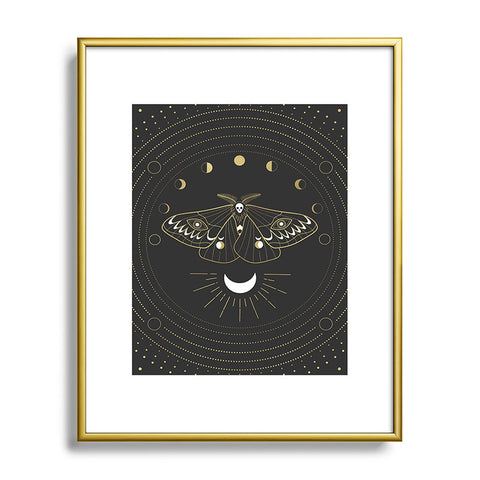Emanuela Carratoni The Moon Moth Metal Framed Art Print
