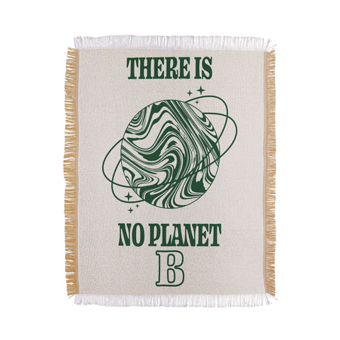 Emanuela Carratoni There is no Planet B Throw Blanket