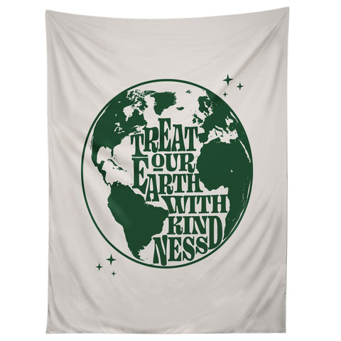 Emanuela Carratoni Treat our Earth with Kindness Tapestry