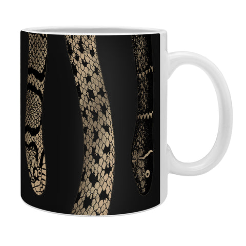 Emanuela Carratoni Vintage Golden Snakes Coffee Mug