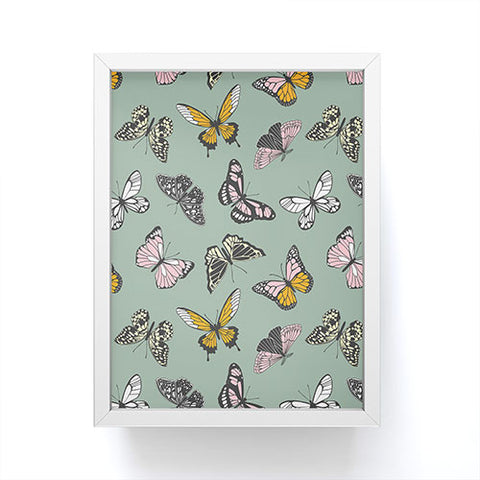 Emanuela Carratoni Wild Butterflies Framed Mini Art Print