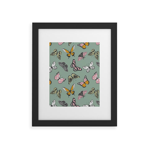 Emanuela Carratoni Wild Butterflies Framed Art Print