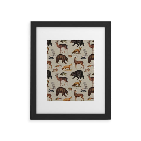 Emanuela Carratoni Wild Forest Animals Framed Art Print