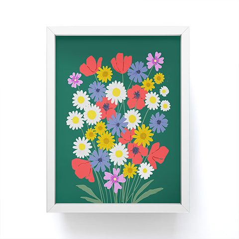 Emanuela Carratoni Wild Meadow Flowers Framed Mini Art Print