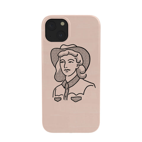 Emma Boys Cowgirl in Dusty Pink Phone Case
