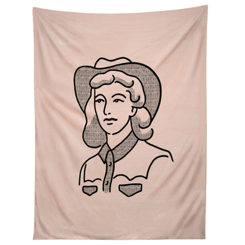 Emma Boys Cowgirl in Dusty Pink Tapestry