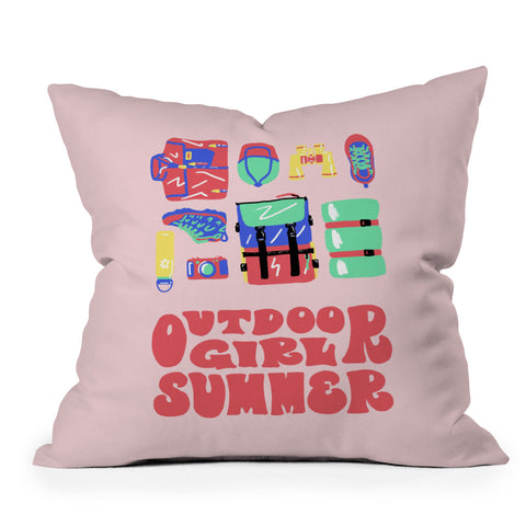 Emma Boys Outdoor Girl Summer Outdoor Throw Pillow