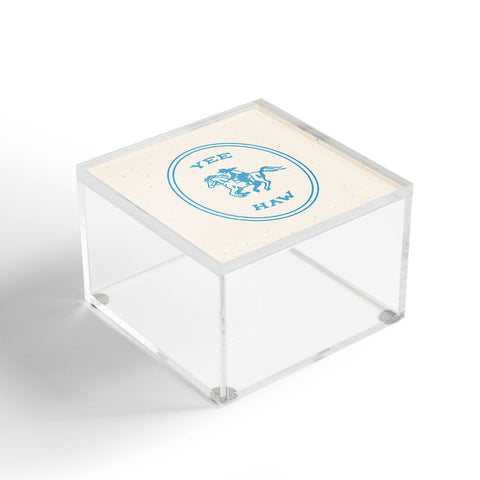 Emma Boys Yee Haw in Blue Acrylic Box