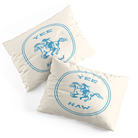 Emma Boys Yee Haw in Blue Pillow Shams