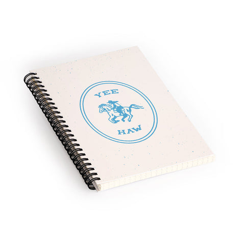 Emma Boys Yee Haw in Blue Spiral Notebook