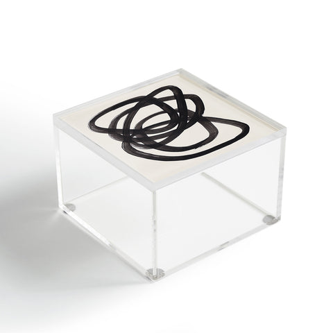 EnShape Mid Century Modern Minimalist Acrylic Box