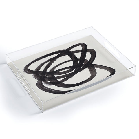 EnShape Mid Century Modern Minimalist Acrylic Tray
