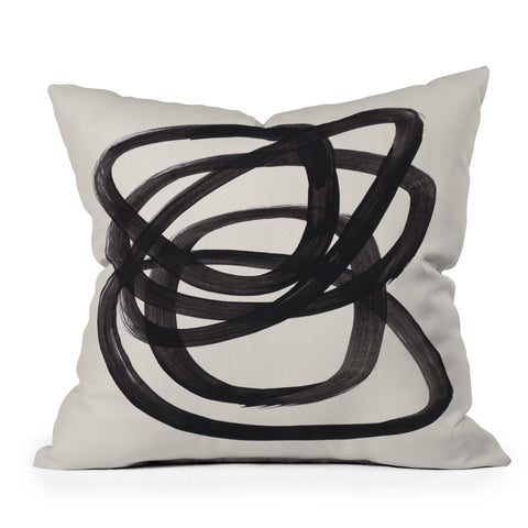 EnShape Mid Century Modern Minimalist Outdoor Throw Pillow