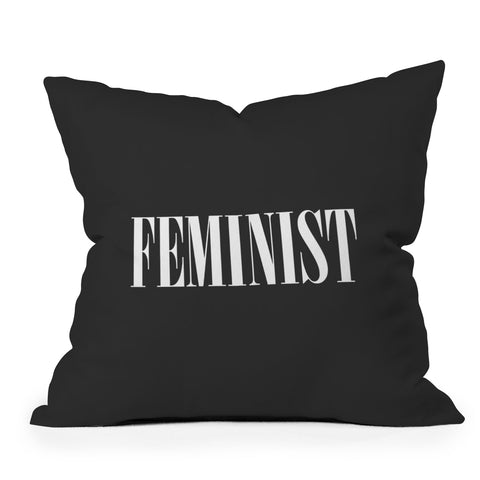 EnvyArt Feminist Outdoor Throw Pillow