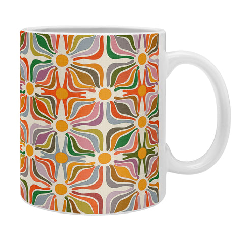 evamatise Abstract Flowers Summer Holiday Coffee Mug