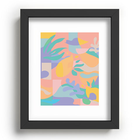 evamatise Lemons in Amalfi Abstract shapes Recessed Framing Rectangle