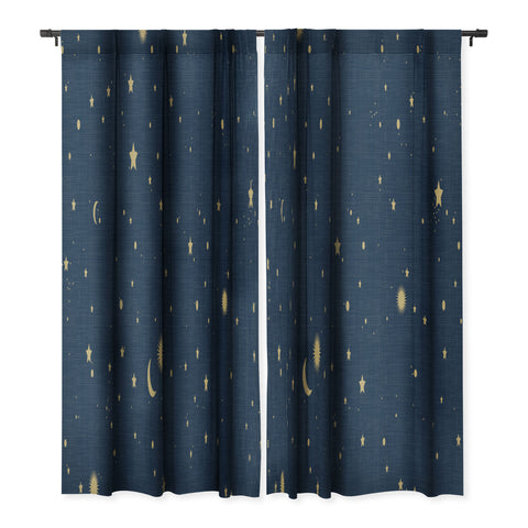 evamatise Magical Night Galaxy in Blue Blackout Non Repeat