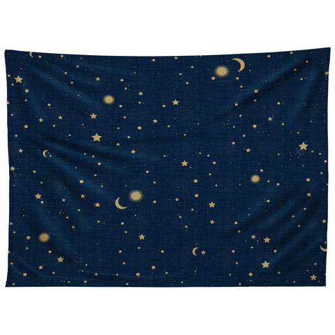 evamatise Magical Night Galaxy in Blue Tapestry