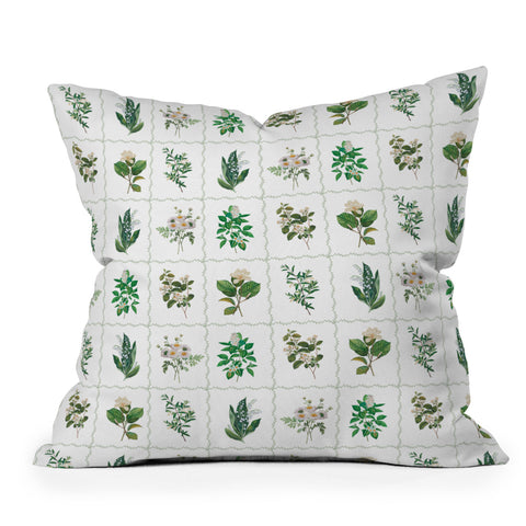 Evanjelina & Co Botanical Collection Pattern 1 Outdoor Throw Pillow