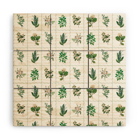 Evanjelina & Co Botanical Collection Pattern 1 Wood Wall Mural