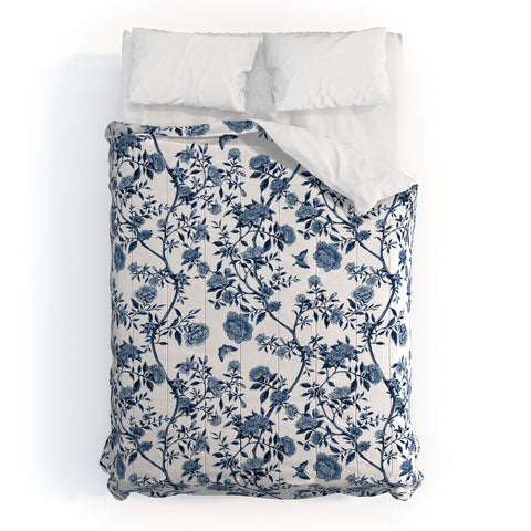 Evanjelina & Co Chinoiserie Classic Blue Comforter