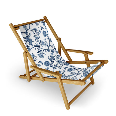 Evanjelina & Co Chinoiserie Classic Blue Sling Chair