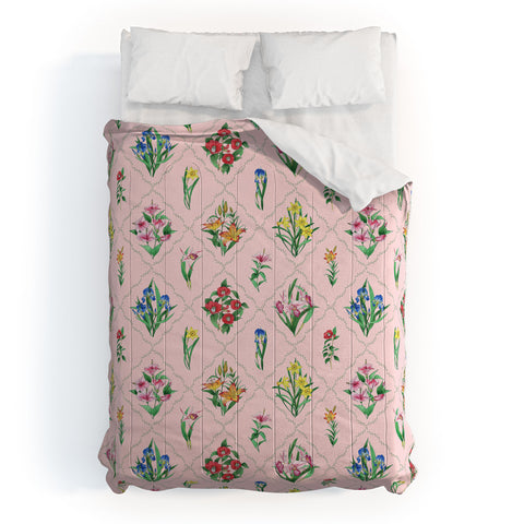 Evanjelina & Co Japanese Collection Pink Comforter