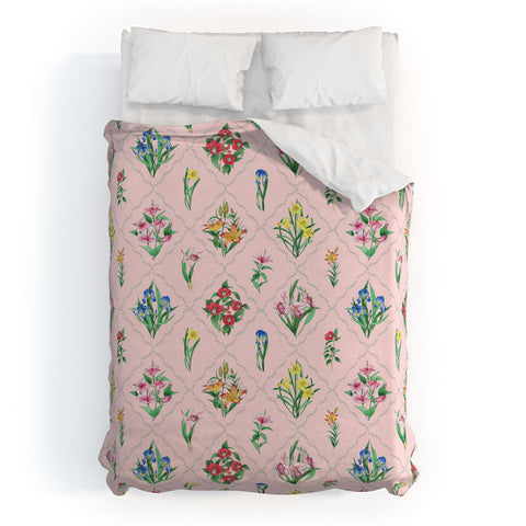Evanjelina & Co Japanese Collection Pink Duvet Cover