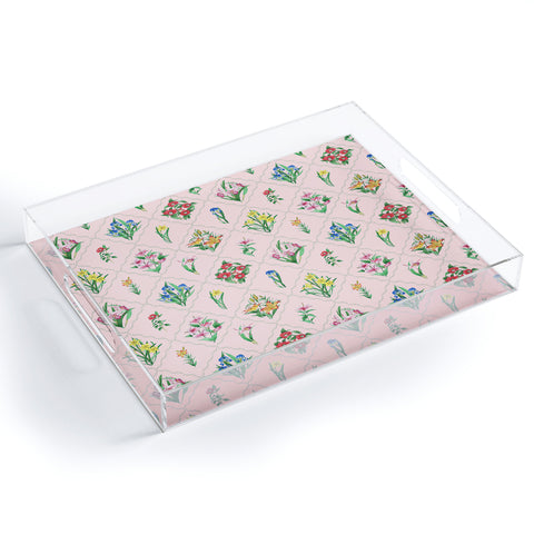 Evanjelina & Co Japanese Collection Pink Acrylic Tray