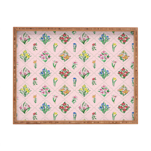 Evanjelina & Co Japanese Collection Pink Rectangular Tray