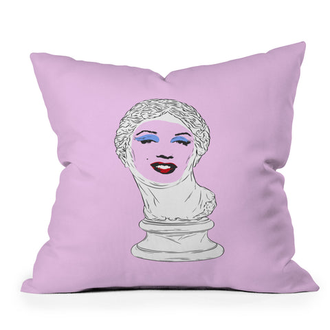 Evgenia Chuvardina Marilyn Aphrodite Outdoor Throw Pillow