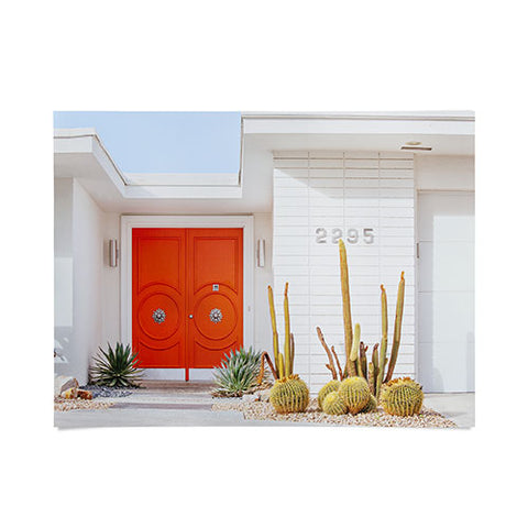 Eye Poetry Photography Orange Door in Palm Springs Poster
