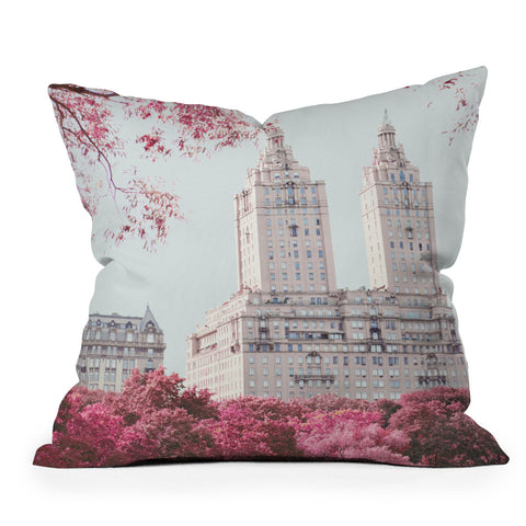 Eye Poetry Photography Surreal Spring New York City Outdoor Throw Pillow