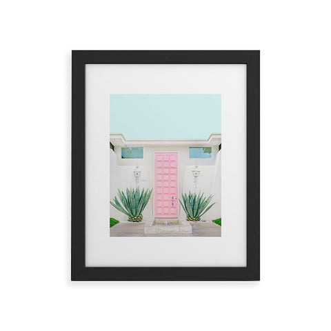 Eye Poetry Photography The Pink Door Palm Springs Framed Art Print