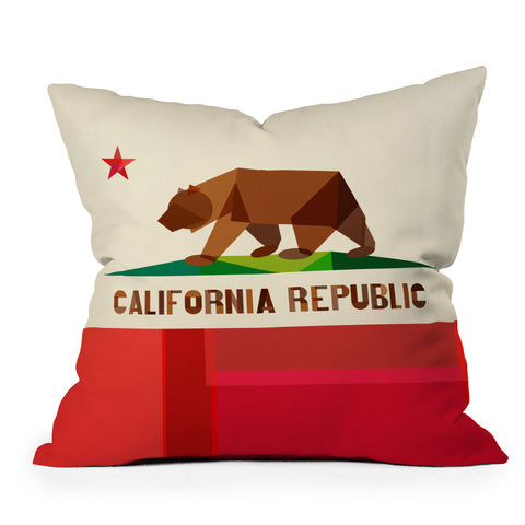 Fimbis California Outdoor Throw Pillow