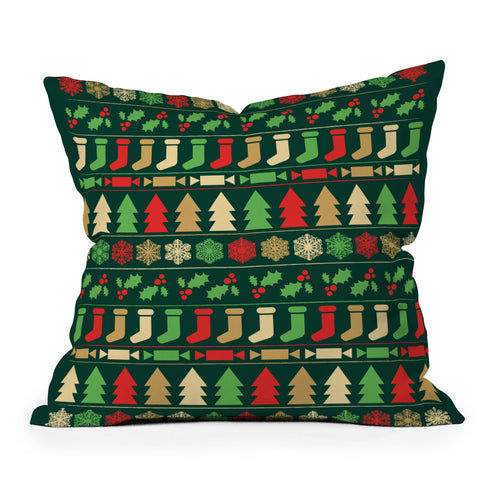 Fimbis Classic Christmas Outdoor Throw Pillow