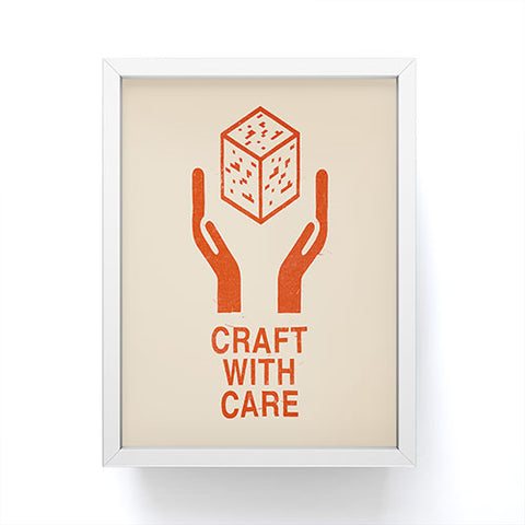 Florent Bodart Craft With Care Framed Mini Art Print