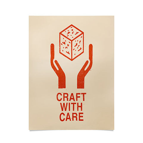 Florent Bodart Craft With Care Poster
