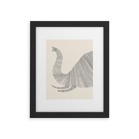 Florent Bodart Elephant Beige Framed Art Print