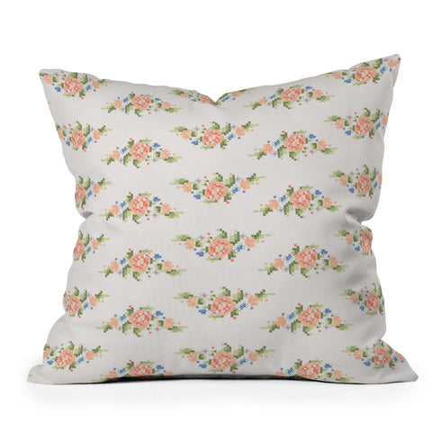 Florent Bodart Kitsch pattern Outdoor Throw Pillow