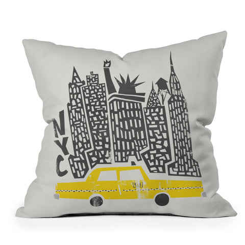 Fox And Velvet New York City I Outdoor Throw Pillow
