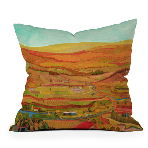 Francisco Fonseca portuguese landscape Outdoor Throw Pillow