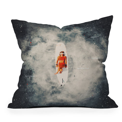 Frank Moth Serenity by Frank Moth Outdoor Throw Pillow