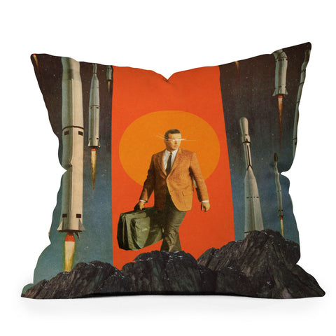 Frank Moth The Departure Outdoor Throw Pillow