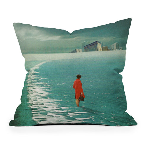 Frank Moth Waiting For The Cities To Fade Outdoor Throw Pillow